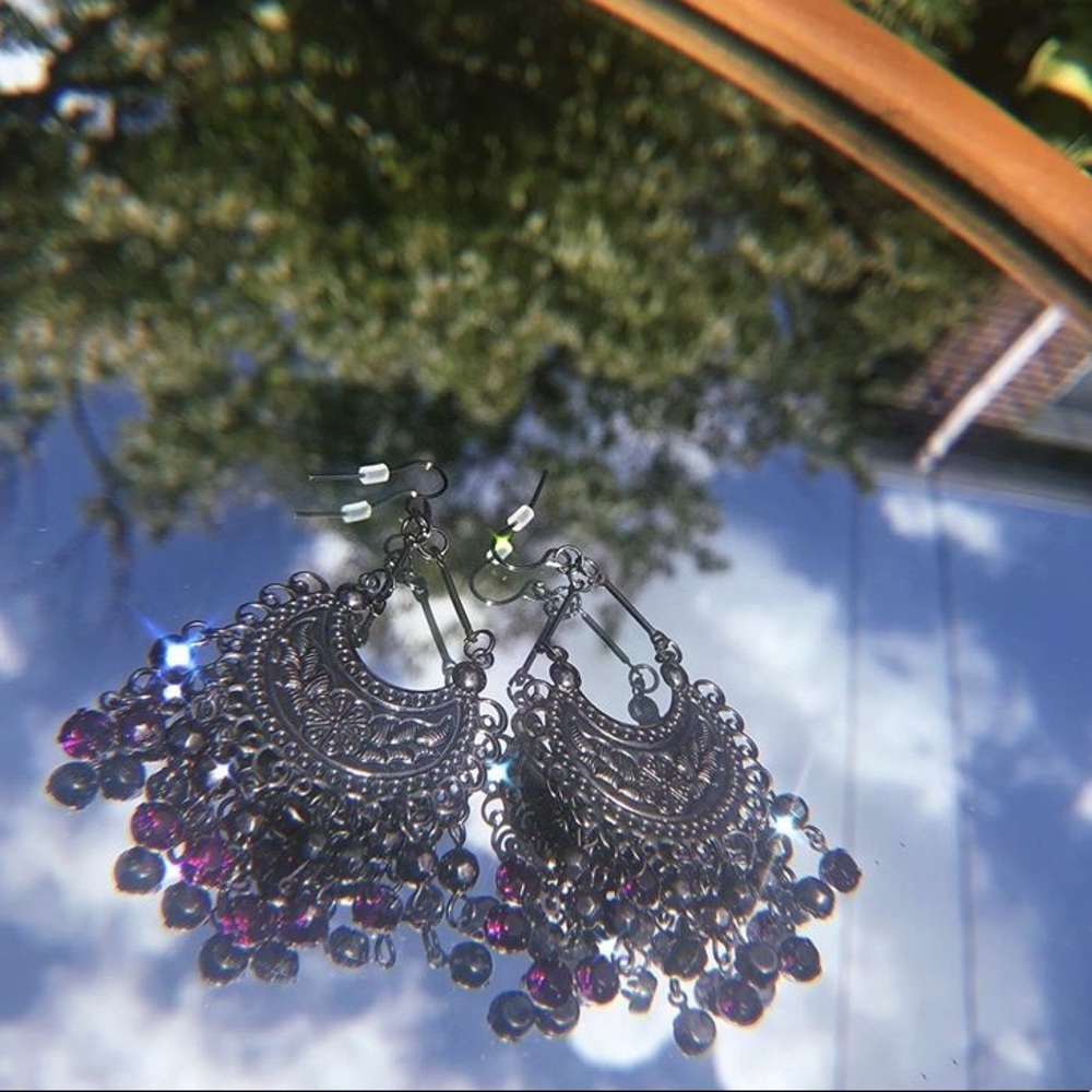 Silver Rustic Earrings
